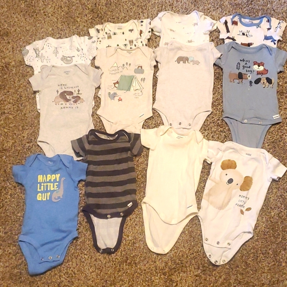 Bundle of newborn clothing